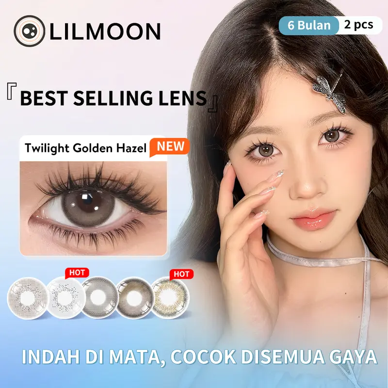 [COD] LILMOON SOFTLENS Twilight Golden Hazel Dan Forest Brown LENSA KONTAK NORMAL&MINUS(-1.00 S/D -8.00) 0