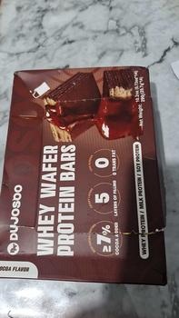 Product Review of [Summer Exclusive] DUJOSOO Whey Wafer Protein Bars - Cocoa Flavor, 290g (20.7g*14 Bags) | High Protein, 3 Kinds of Protein Added, FDA Approved, Sports Meal Replacement & Office Snack from "**" 0