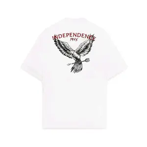 [100% ORIGINAL] RUCAS INDEPENDENCE 1945 WHITE TEE Pria Kaos