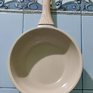 [PROMO BULAN INI] TEXANIA Saucepan Panci 20cm Wajan Anti Lengket Warna Cream Kitchenware