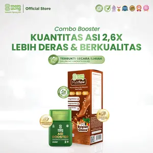 Mom Uung Paket ASI 2,6x ASI Lebih Deras - ASI Booster 30 Kapsul + Susu Mylkflow 5 Sachet - Susu Tinggi Asam Folat - Pelancar ASI