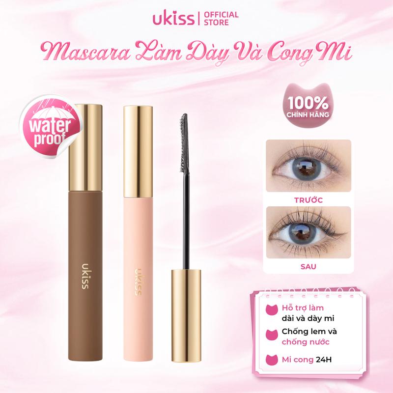 Mascara Làm Cong - Dài Và Dày Mi Không Gây Vón Cục Chống Lem Chống Nước Lâu T