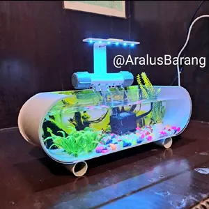 Aquarium Minimalis Air Terjun 1 Set Lengkap / Aquarium estetik