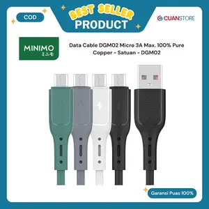 Data Cable DGM02 Micro 3A Max. 100% Pure Copper - Satuan - DGM02 Kabel Data Micro USB Fast Charging