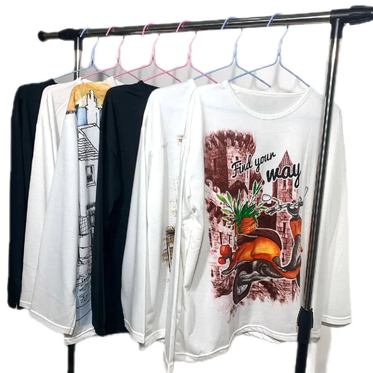 Baju Wanita Lengan Panjang / Kaos Vespa Terbaru / Atasan Katun Adem Motif Vespa Simple Sweater Keren Nyaman