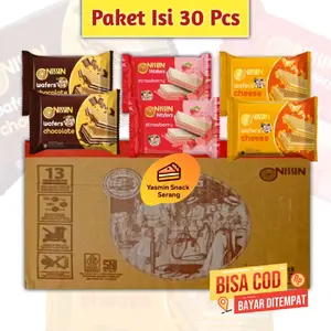 Nissin wafer 42 gram paket isi 30 pcs Food