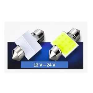 Led Plafon Kabin Mobil Bus Truck 24 Volt COB 31 MM Super Bright