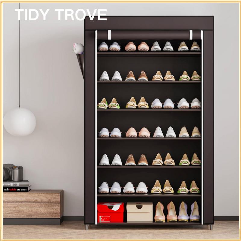 7-Layer multifunctional Shoe Rack Dustproof Shoe Cabinet Sho - TikTok ...