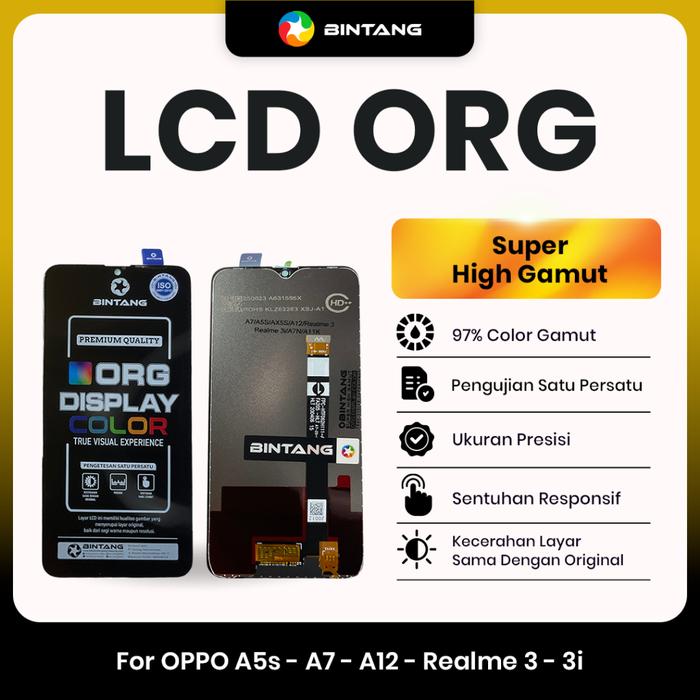 Gambar BINTANG ORIGINAL LCD Fullset Touchscreen ORG For OPPO A5S / A7 / A12 / REALME 3 / REALME 3I dari Bintang Official Store Kota Tangerang Tokopedia