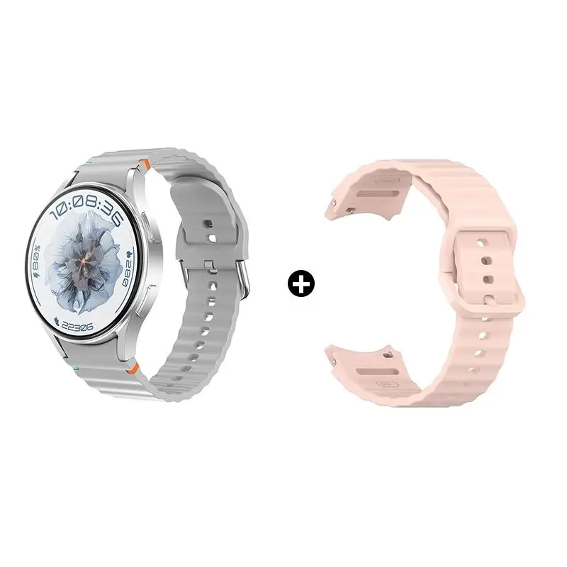 pink+silver watch