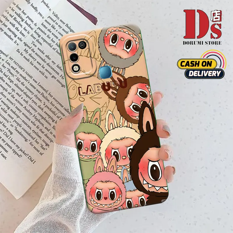 Casing Procamera Hp Untuk Infin*x Hot 10 PLAY / Infin*x Hot 11 PLAY (LABUBU) Costume - Pelindung Ponsel Silikon Berkualitas Tinggi All Type -Semua Tipe -Semua Handphone Casing-Silikon Lunak Kesing Baru Sofcase 2