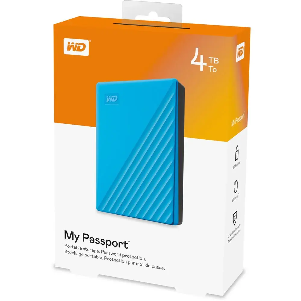 WD My Passport New 4TB HDD HD Hardisk Harddisk External Eksternal 2.5"
