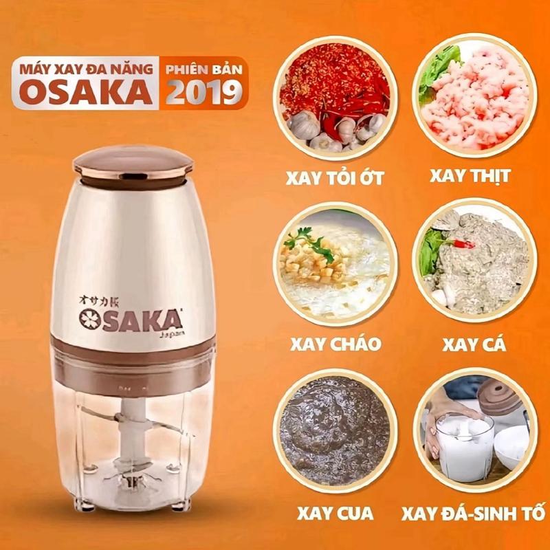 Máy Xay Osaka Nắp Đồng Chia Vạch, Máy Xay Đa Năng 750ml