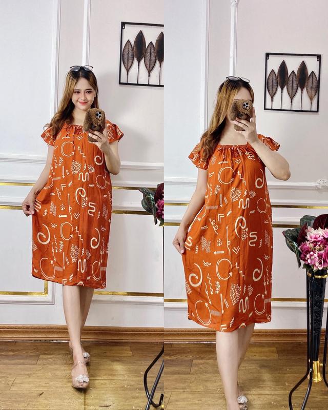 Daster Yukensi Motif Syahnaz/Pakaian Tidur Wanita Bahan Rayon/Karet Dada Busui Friendly/Toko Putra ZK mama muda daster daster  mini pendek terbuka daster  abg daster  wanita 7