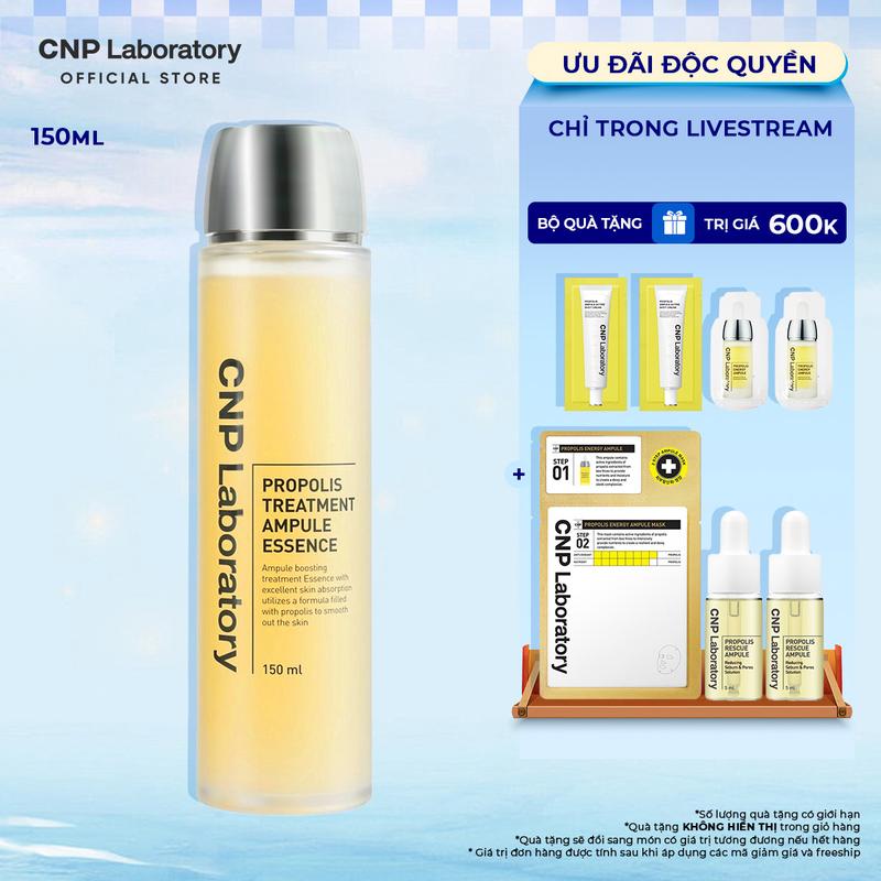 [CNP Laboratory Official x KOL] Toner keo ong dưỡng da giúp phục hồi làn da CNP Laboratory Propolis Treatment Ampule Essence 150ml