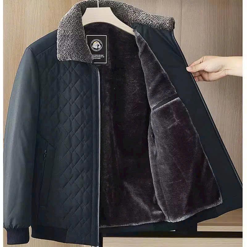  Áo khoác phao lỳ nam trung niên lót lông cao cấp cho bố ấm mùa đông – Mã K102 K103 
