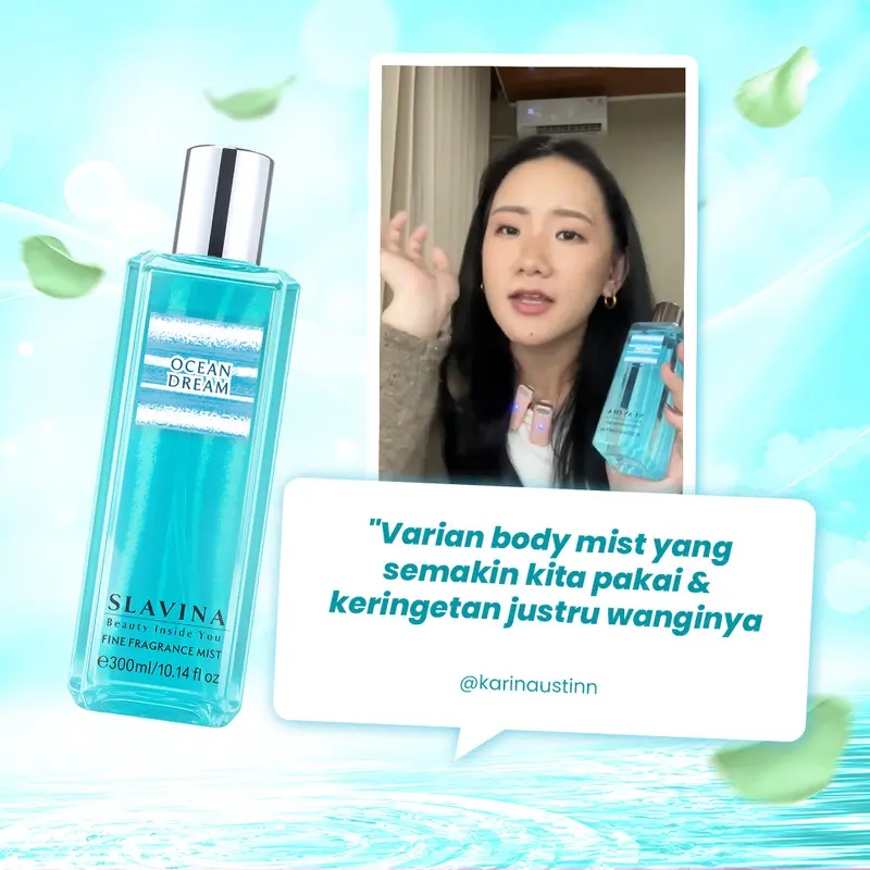 SLAVINA Body Mist Ocean Dream | Fragrance Parfum Wangi Nagita Slavina Tahan Lama 2