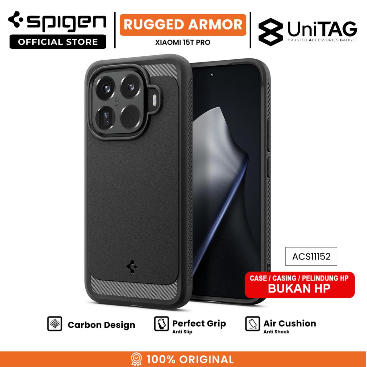 Spigen Xiaomi 15T Pro Case Rugged Armor - Matte Black ACS11152