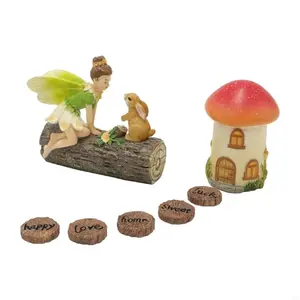 Charm Easters Garden Statue Handmade Easters Resin Statue Resin Texture Perfect for Home Decors and Outdoor Spaces