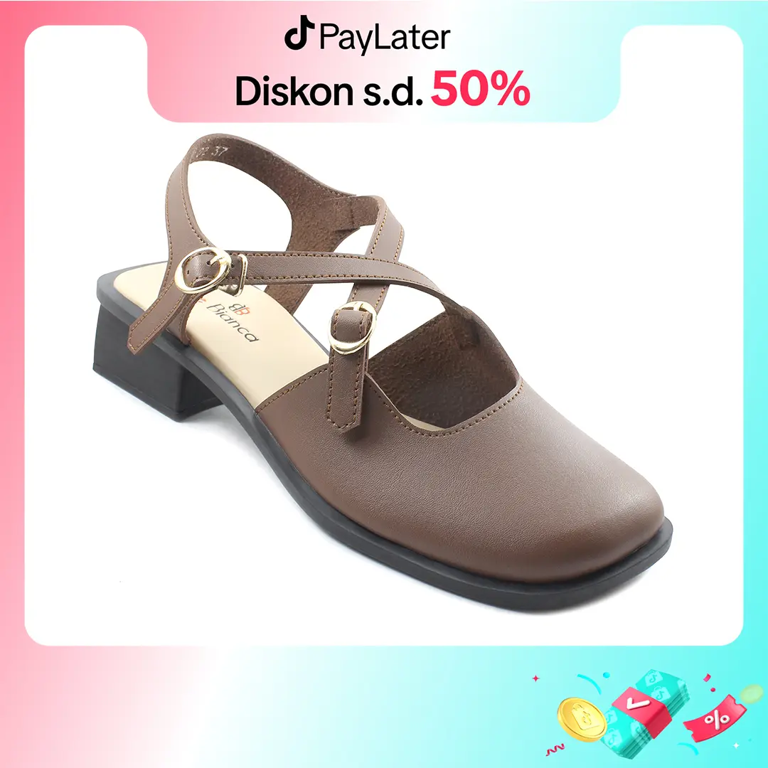 Le Bianca Yeppo Soyu TP 22-02 Sepatu Sendal Wanita Sandal Coklat Putih Hitam