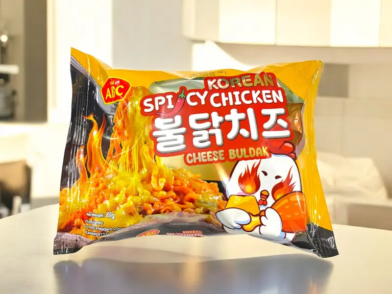 Combo 5 Gói Mì Trộn ABC Vị Gà Cay Phô Mai 80gram