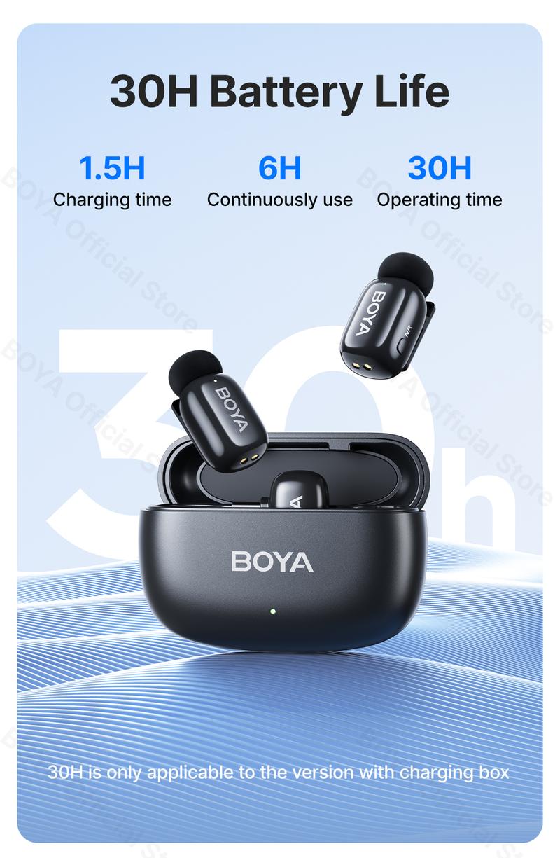 Product Introduction of Micro Đầu Ngón Tay, BOYA, Micro kẹp không dây, dành cho điện thoại di động, Phỏng Vấn Trực Tiếp, Ghi Video ngắn ngoài trời, Giảm tiếng ồn, Phiên bản Type-C và Lightning, Kích thước nhỏ 4