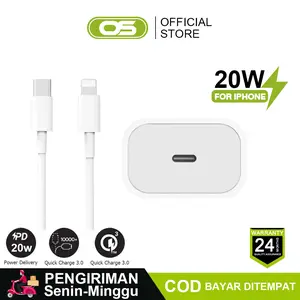 OSCROP 20W Kabel Charger For iP 15 16 17 8X 11 12 13 14   USB-C to Typec LightningSuper Fast Charging Set Adaptor kabel cable adapter (Garansi 2 Tahun)
