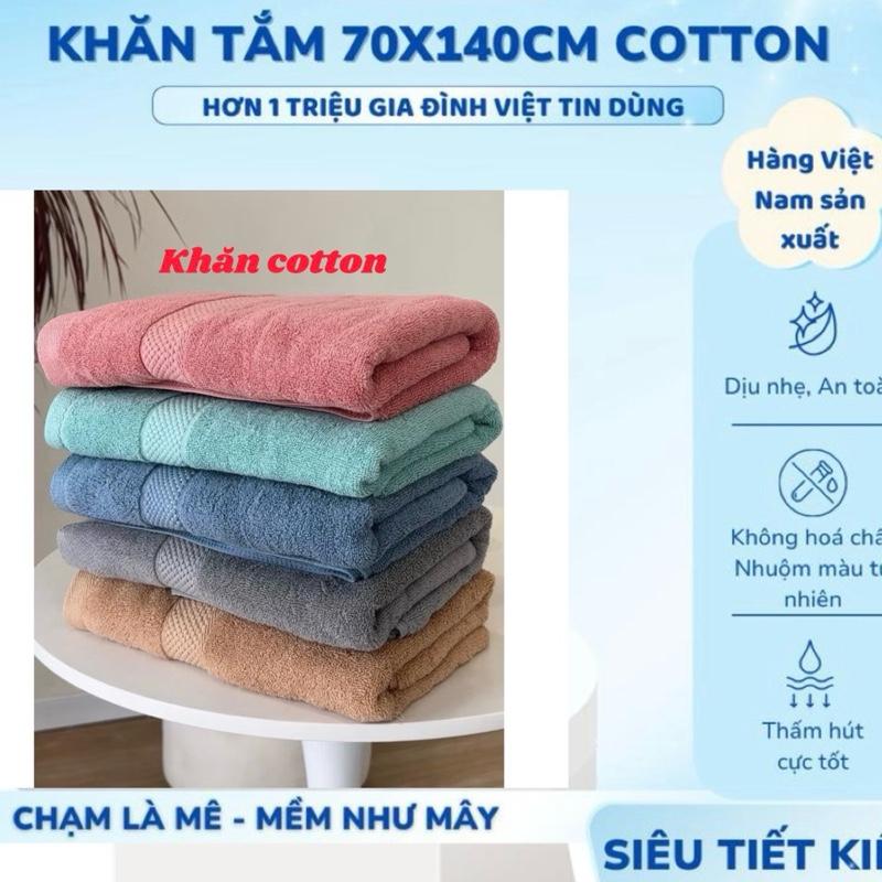  HOT COMBO 3 Khăn Tắm 140-70cm.Cho Gia Đình Gym Mềm Mại Siêu Thấm Hút Họa Tiết Kẻ Ngang. 100% cotton xuất siêu thị  xuất khẩu khan laumat quan Nhà Tắm KHĂN COTTON khăn mochi 