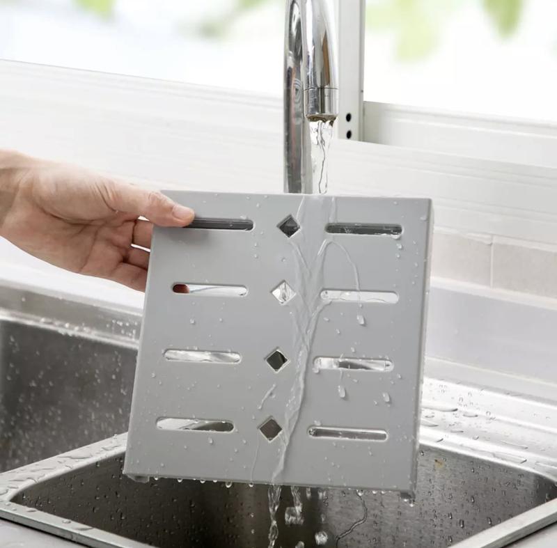 Product Introduction of [SG SELLER] Wall-Mounted Adhesive Drain Knife Rack Holder Storage Container Cutlery Organizer for Kitchen 11