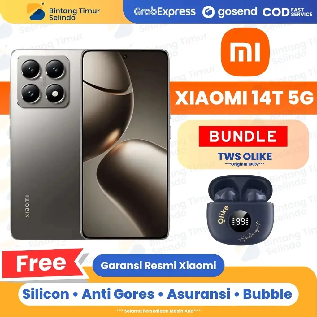 Xiaomi 14T 5G 12GB+512GB Garansi Resmi 1 Tahun