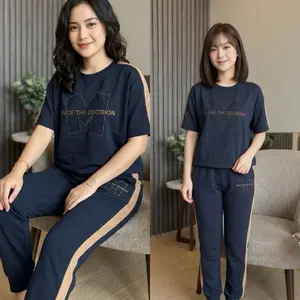 Setelan celana santai wanita 9588/Rumah Butik Bellicia