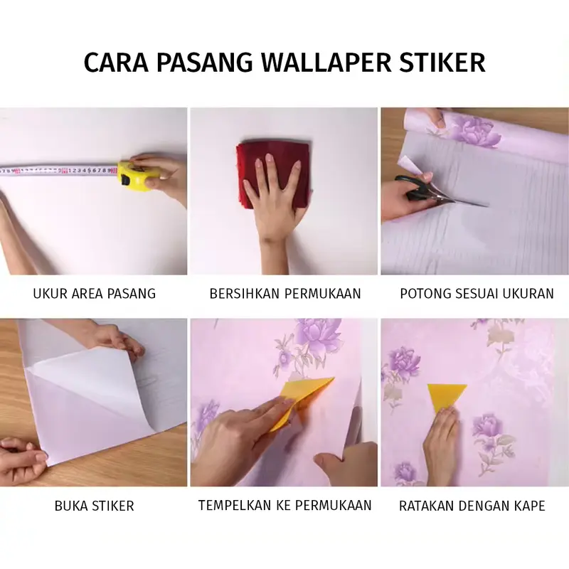 Wallpaper Stiker Dinding merk FX HOME Motif Panel Kayu Waterproof PVC Dekorasi Rumah 4