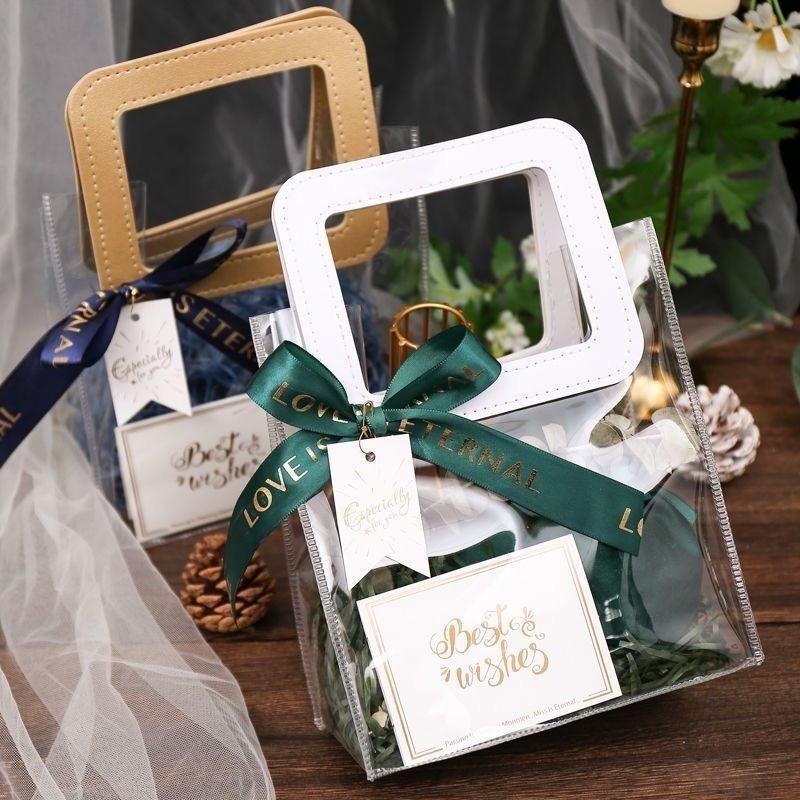 Tas Mika Transparan PVC Kantong Souvenir  Gift Bag Tas Hampers lebaran ulang tahun Foto 6