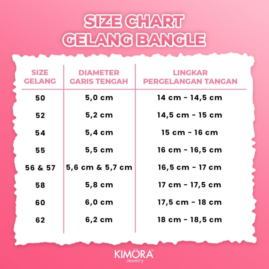 Kimora - Gelang Tangan Bangle Slim 4mm Titanium Premium Wanita Anti Karat Gtt88 Kimora - Gelang Tangan Bangle Slim 4mm Titanium Premium Wanita Anti Karat Gtt88