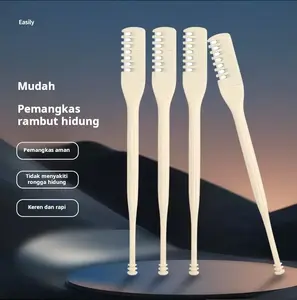 Sisir gigi pemangkas rambut hidung alat cukur manual cukur mudah mencukur artefak pembersihan rambut hidung kepala pisau kecil pria dan wanita tidak melukai kulit