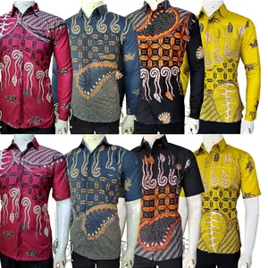 Kemeja Batik BSWART HRBO26 Motif Melody Hitam Size M L XL XXL Reguler, Kemeja Formal Lengan Panjang Pendek Bigsize Bahan Katun Mikro Premium Kain Pekalongan Rekomendasi Seragam Atasan Kerja Batik Pria By Batik Alkaff Baju Formal Nyaman Panjang Casual