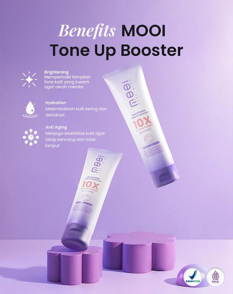 Product Introduction of MOOI Brightening Tone Up Booster Body Lotion (Terlaris)  Handbody Mencerahkan Niacinamide Pencerah Tubuh 5