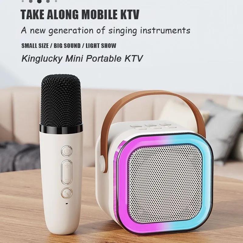 Product Introduction of MINI KARAOKE BLUETOOTH SPEAKER【COD】K12 [SPEAKER LAMPU  + MIC ],  K1 [SPEAKER + MIC ] ,K52 [SPEAKER LAMPU 360 +MIC] 5