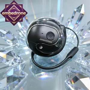 Headset Wireless On-Ear Embedrone KIA80 Edisi Baru 2026, Tahan Air dan Debu, Daya Tahan Baterai Lama, Stereo True Wireless (TWS), Bass Keras, Efek Suara Surround 3D, Cocok untuk Game/Telepon/Musik/Olahraga, Headset Bluetooth Wireless