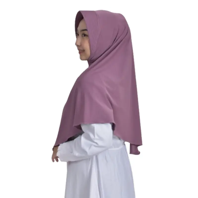 Hijab Instan Hamidah Premium Jersey untuk Wanita Muslim - Ukuran S, M, L - Nyaman Lembut Kerudung Panjang 4