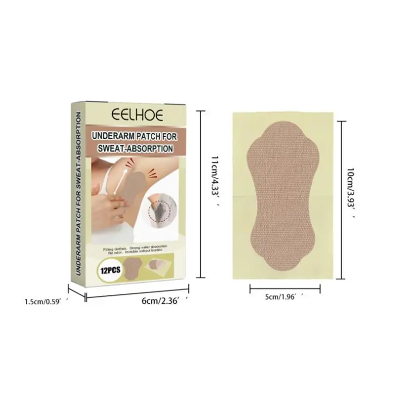 12pcs/set Antiperspirant Underarm Dress Sticker Pads Armpits Sweat Pads Summer Deodorant Patch Men Women Anti Sweating Pads Features:Material: non-woven fabrics1.Light weight and portable, nearly invisibleMaintain your clothes underarm area