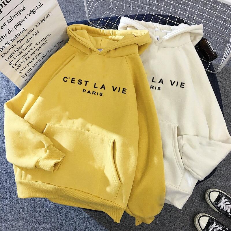 Product Introduction of Women's Hoodies Full Sleeve Hoodie Letters Print Sweatshirt Cool Women Hoody Female Itself Sudaderas Student Hoodies 2