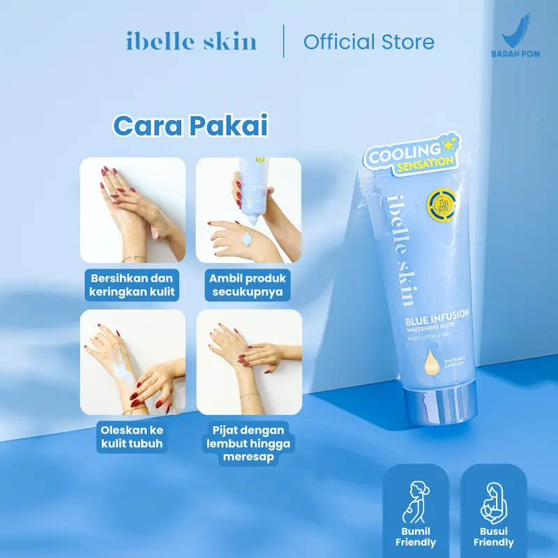 Paket Whitening Glow Body Set – Sabun & Premium Body Lotion | Cerah, Lembap, Bersih | Handbody Infus Duo + Shine & Glow Soap | IBELLE SKIN 4