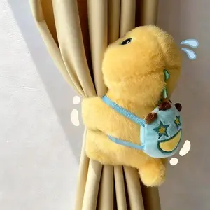 Boneka Nailong Lucu Mainan Mewah Dino Kuning Nemplok Tangan