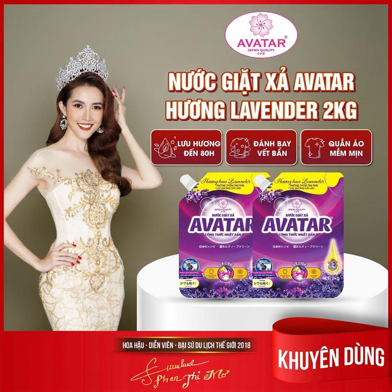Chất Tẩy Rửa Hình Avatar 5 Trong 1 Combo 2 Với Mùi Hoa Anh Đào Và Hoa Oải Hương Làm Sạch Sâu Hương Thơm Lâu Dài Túi Nạp Lại 2KG