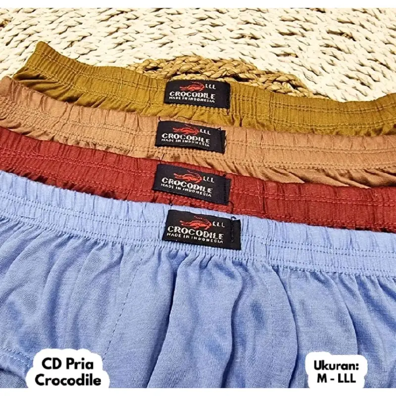 Diskon 6 PCS Celana Dalam Pria Dewasa Comodo Motif Polos CD Cowok Katun Lembut Nyaman dipakai - Size M-3L - Boxer, Pendek Remaja 4