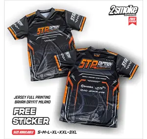 2smoke APPAREL Jersey 5TP FACTORY Bahan Dryfit Milano Original Racing Look Adem Nyaman Tebal Free Sticker Hologram Size S-3XL
