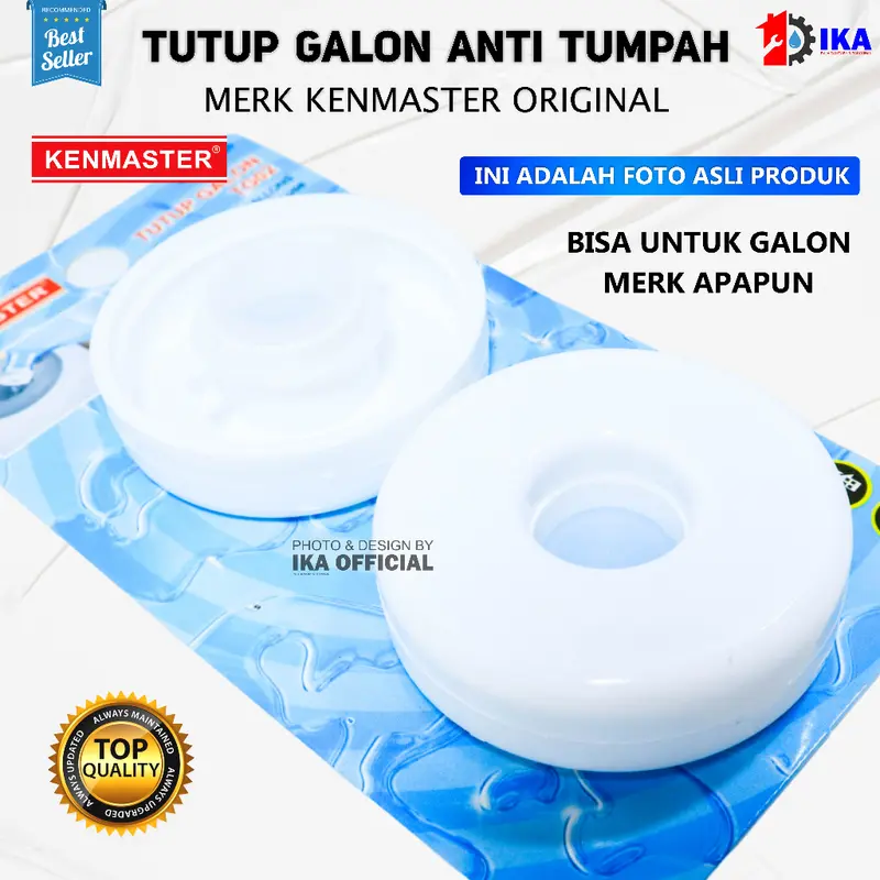 KENMASTER TUTUP GALON ANTI TUMPAH 2PCS TG02 Kenmaster TG02 TUTUP Aqua Galon Dispenser Anti Tumpah 2 pcs 3