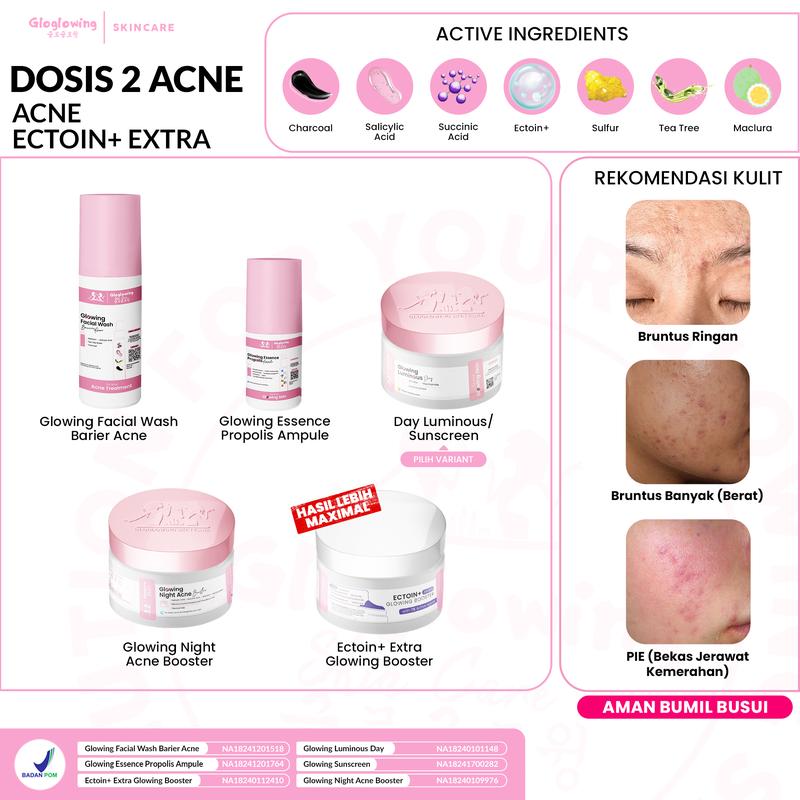 DOSIS 2 ACNE - Paket Acne Ectoin+ Extra [for your Acne Treatment] 2