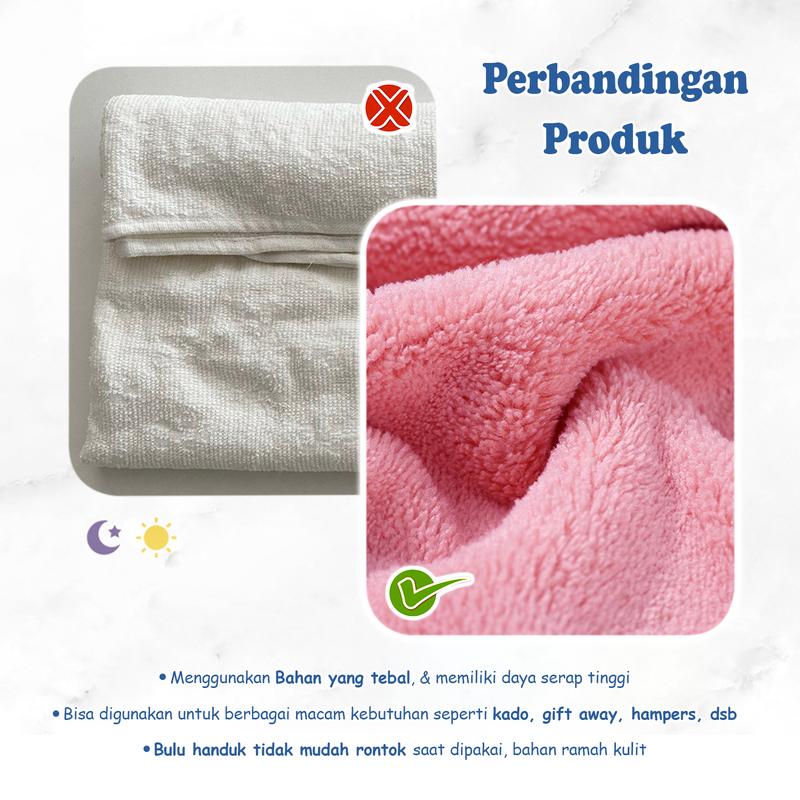{COD} Handuk Microfiber Anak 100cmx50cm (H214) 6
